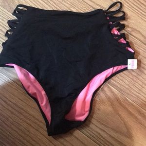 High waisted swim bottoms